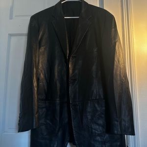 Alfani Leather Blazer